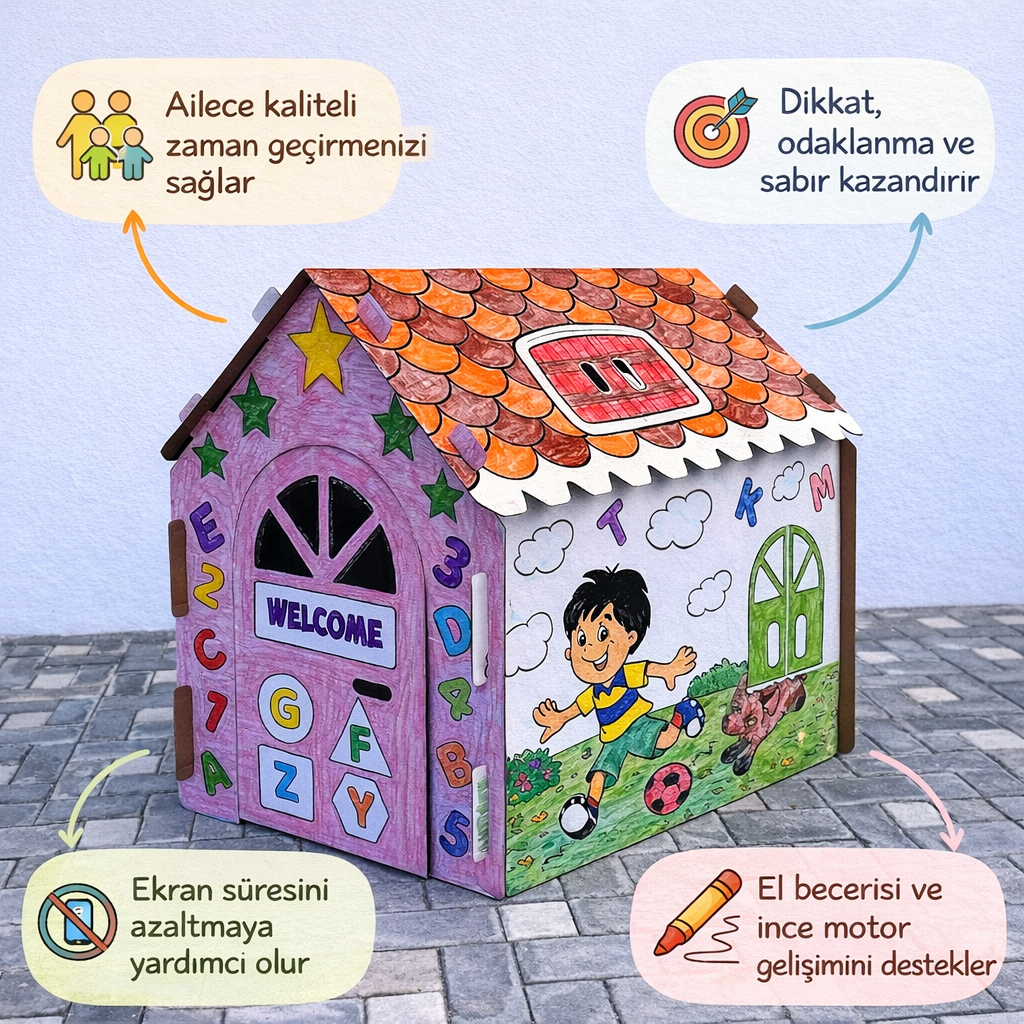 Babymimi Eğitici Ve Öğretici Oyun Evi